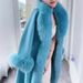 Luxury Fox Fur Collar Double-Faced Wool Coat – Elegant Long Trench Coat For Women, Winter Warm Overcoat With Belt, Slim Fit, Classic Notch Lapel_ecoleips.com