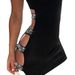 Bodycon Mini Skirt Slim Fitting See Through Bandage Style Nightclub Dress_ecoleips.com