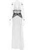 JULISSA MO Patchwork Sexy Deep V-neck Lace Halter Women Maxi Dress White Backless Evening Dress Summer Slim Elegant Party Dress_ecoleips.com