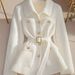 Aria Basics Aria Basics European American Cross-Border Hot-Selling Autumn And Winter Women's Fashion Elegant Casual Solid Color Sweater Cardigan_ecoleips.com