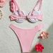 Women's Clothing American Sexy Solid Color Floral Underwire Push Up Bikini Swimsuit For Women 2026_ecoleips.com