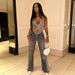 European And American Style INS Summer New Fashion Unique Metal Chain Halter Neck Backless Sexy Hollow-out Women's Tank_ecoleips.com