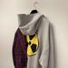 Unisex European American Style Irregular Print Retro Faux Two Piece Hoodie Unique Hip Hop Sweatshirt for Women_ecoleips.com
