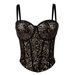 Women's Clothing Pure Desire Style Lace Tube Top Disco Ultra Short Sexy Slim Sequined Suspenders Waist Spring And Summer Fishbone Bra_ecoleips.com