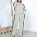 Women's Clothing High Collar Pullover Pocket Sweater Two-Piece Set_ecoleips.com
