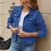 British-Inspired Cotton Denim Jacket – Slim Fit With Shirt Collar (White/Black/Pink/Red/Navy/Blue/Khaki, S-2XL)_ecoleips.com