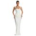 Spring And Summer Women's Clothing Fashion Slim-fitting Waist Pleated Hip-wrapped Temperament Suspender Dress_ecoleips.com