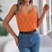 Women’s Clothing Real Shot Of Spring And Summer V Neck Hollow Metal Buckle Suspender Sweater Vacation_ecoleips.com