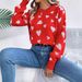 Women's Clothing Casual Color Blocked Heart Lantern Sleeve Pullover Sweater Spring/Autumn Winter Acrylic Regular Thickness England Style Fashion_ecoleips.com