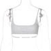 European And American Cross-border Women's Clothing 2024 Autumn New Fashion Street Style Sporty Short Tube Top Camisole_ecoleips.com