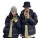 girl Short Down Jacket For Petite Women, Winter Thickened Student Puffer Jacket, Couple Style Cotton Coat_ecoleips.com