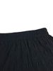 Vacation Style Solid Color Textured Flared Skirt Women's High Waist Flowery Beach Skirt Summer Casual A-Line Swing Skirt_ecoleips.com