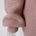 Real Shot Autumn Winter European American Long Sleeve Off-Shoulder Casual Loose Knitted Sweater Dress Hot-Selling_ecoleips.com