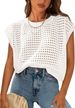 Women's Crochet Cover Sleeve Crew Neck Pullover Sweater Beach Beach Cover up Shirt Summer Cross Border Foreign Trade_ecoleips.com