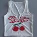 Women's Clothing Fashion Sexy Letter Print U Neck Vest Top_ecoleips.com