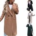 Women's Clothing Autumn And Winter Thickened Single Breasted Solid Color Ladies' Slim Long Trench Coat Woolen Coat Female_ecoleips.com