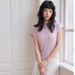 Summer Tencel Wool Short-sleeved T-shirt Women's Round Neck Design Sense Slim-fitting One-sleeved 2025 New Solid Color Comfortable Top_ecoleips.com