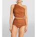 Women's Clothing Women's Three-Piece Swimsuit Bikini Strapless High-Waist Triangle Panties Skirt Set Swimming Water Sports Polyester Fabric_ecoleips.com