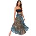 S010 Cross-Border Casual Thai European American Half Beach Vacation Dress Two-Way Big Hem Skirt Belly Dance_ecoleips.com