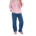 Women's Clothing Autumn And Winter New Casual Denim Trousers Love Hook Flower Washed Straight Jeans Women's_ecoleips.com