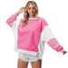 cross-border Best-selling Knitwear, European And American Clothing, Loose-fitting, Color-blocking, New Style Sweatshirt,_ecoleips.com