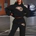 Women's Hip Hop Street Style Hoodie And Sweatpants Set Casual Loose Fit Leopard/Lip Print Warm Autumn Winter Clothing 2pcs_ecoleips.com