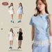 BE | 2025 Summer Plus Size Sports And Leisure Sleeved Short Skirt Two-Piece Set Women's Clothing_ecoleips.com