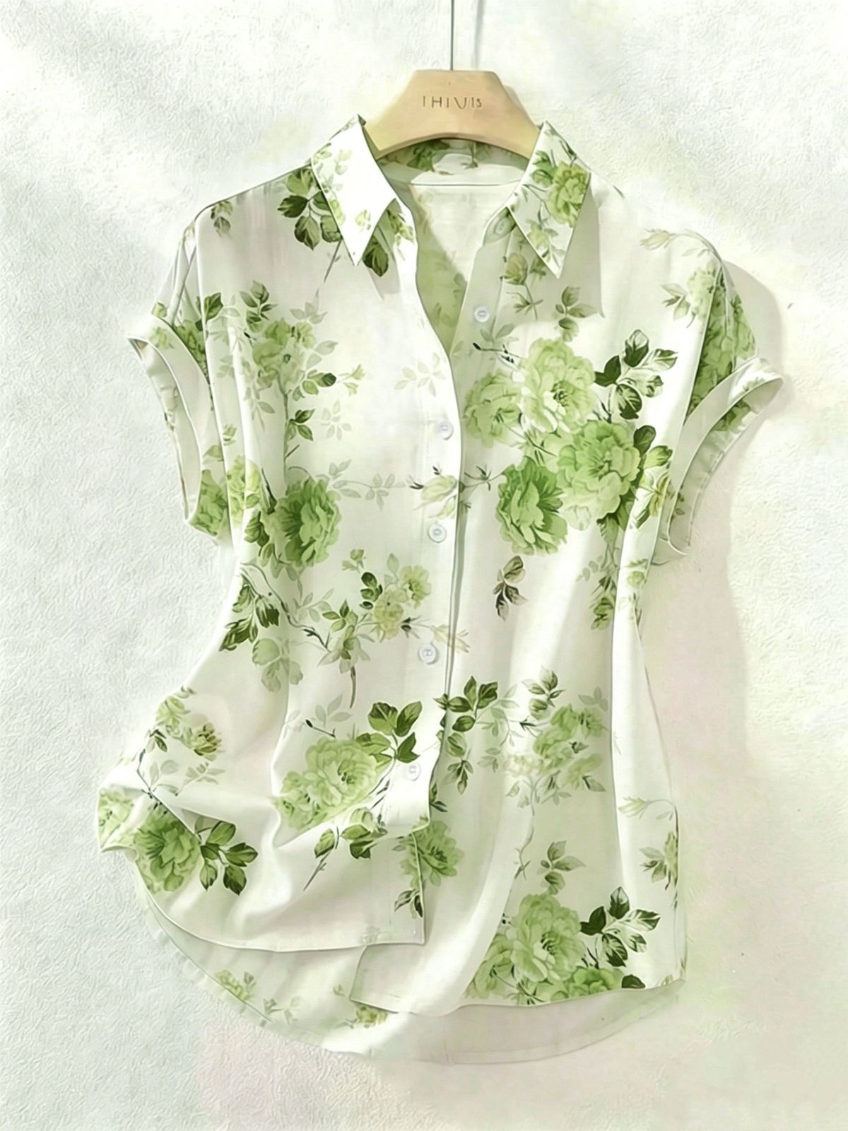 Women's Clothing Elegant Casual Floral Print Lapel Women's Shirt Top Women's Clothing For Formal & Casual For Women_ecoleips.com