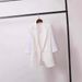 Korean Style Loose Women's Blazer Summer Thin Casual Oversized Suit Jacket With Notched Lapel & 3/4 Sleeve_ecoleips.com