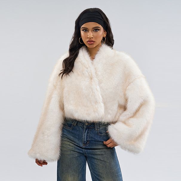 Mink Fur Short Coat Women's Retro Niche Autumn And Winter Design Sense Two Wear Plush Jacket Wholesale_ecoleips.com