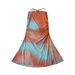 Spicy Girl Mesh Printed Off-Shoulder Long Sleeve Top Elegant Slim Fit Mermaid Skirt Set_ecoleips.com