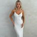 French Style Polka Dot Sexy Deep V Strapless Long 2025 Winter New Fashion Slim Fit Camisole Dress Wholesale_ecoleips.com