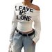 American Retro 2025 Autumn New Style Off-shoulder Printed Letter Sweatshirt For Women, Stylish And Slim-fit Long-sleeve_ecoleips.com