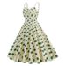 Vintage Qing Suspender Neckline Skirt Cinched Waist High Waist Midlength Bridesmaid Large Swing Dress Wholesale_ecoleips.com