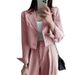 Women's Clothing Spring Style Women's Blazer Petite Figure Stylish Design Elegant Commuter Suit Set For Formal & Casual For Women_ecoleips.com