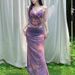 Women's Clothing Three Piece Long Skirt Fashionable Tie Dye Sexy Slim Steel Support Gathered Hot Spring Swimsuit Professional_ecoleips.com
