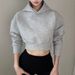 Spice Girl Hooded Fleece Thickened Long-sleeved Short Sweater Women's Autumn And Winter New Design Sense Niche_ecoleips.com