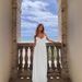 Verve 2025 New Style Summer Women's Elegant V-neck Pleated Strapless Long Slim Fit Backless Dress For Women_ecoleips.com