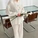 Apricot Wrinkle Fabric Sleeve Long Pants Loose Weable Women's Pajama Set European And American Autumn New Home_ecoleips.com