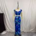 Printed Crop Strap Top Slim Fit Bodycon Long Skirt Two-Piece Set Women's Fashion 2025 Summer New Style_ecoleips.com