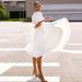 New Spring Summer Solid Color Slim Fit Women's Dress Fashion Sexy Hem Short Sleeve Midi Skirt_ecoleips.com