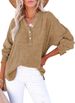 2025 Spring New Solid Color Shirt Single-Breasted Long Sleeve Top Women's Fashion_ecoleips.com