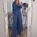 2025 Autumn New Casual Loose V-neck Solid Color Split Dress And Pants Two-piece Set For Women_ecoleips.com