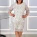 Cross-border 2025 European And American Cross-border Foreign Trade Women's New Pleated Round-neck Midi Dress, Slim-fit,_ecoleips.com