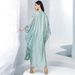 BA5168 Four-Season Commuting Batwing Dress Chiffon Beaded Muslim Elegant Robe_ecoleips.com