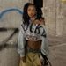 Women's Clothing Autumn And Winter New Personalized Letter Printing Casual Oblique Shoulder Loose Navel Baring Long Sleeved T Shirt_ecoleips.com