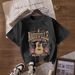 Women's Casual Round Neck Short Sleeve T-Shirt Multi-Color Style Simple Fashionable Sports Top Solid Printed Loose Fit_ecoleips.com