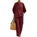 Women's Clothing Women's Casual Urban Clothing Set Solid Color Shirt For Formal & Casual For Women Two Piece Set Zipper_ecoleips.com