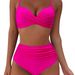 Women's Clothing High-End Deep V Swimsuit Provides Comfort And Style For Various Aquatic Activities Two-Piece Set Beach Halter Bikini_ecoleips.com