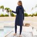 Women’s Clothing Muslim outdoor sports conservative three piece sunscreen full surround Southeast Asia diving shield surfing swimsuit_ecoleips.com